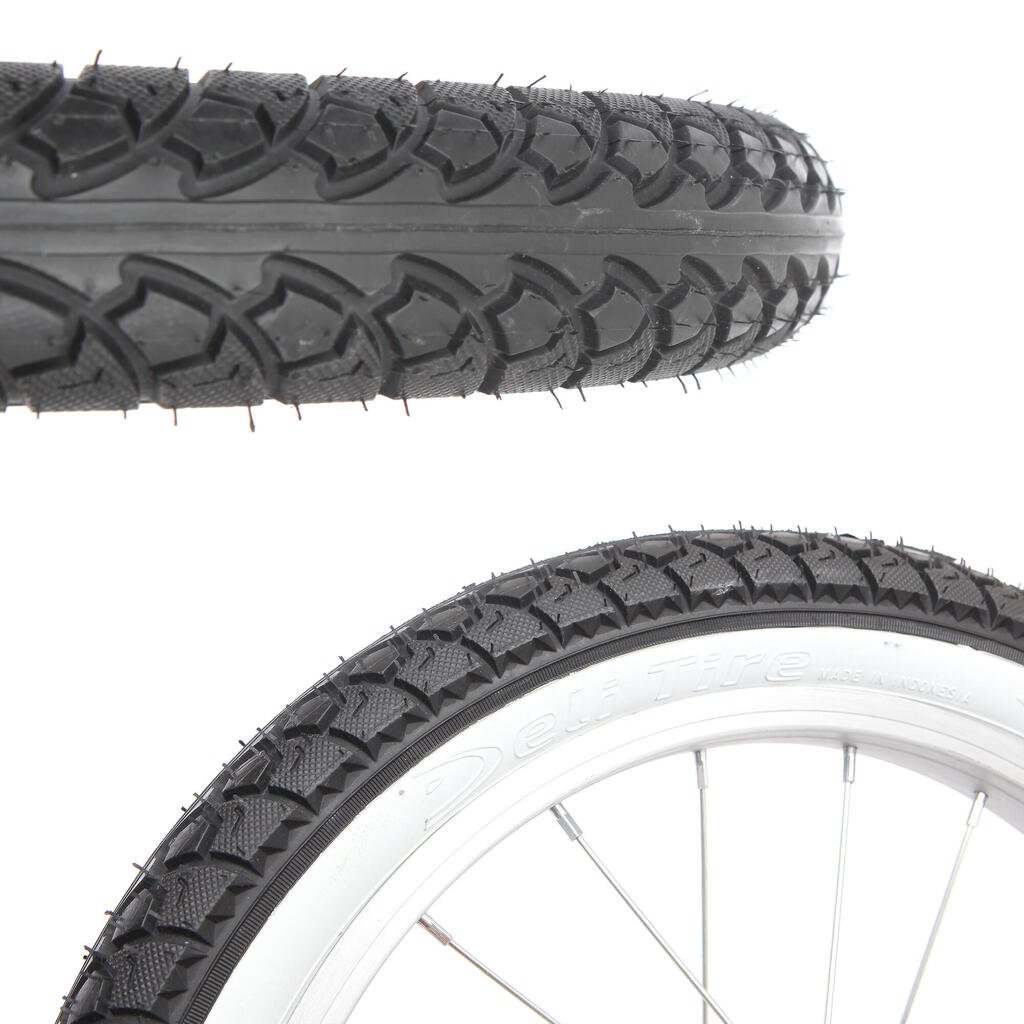 Bicycle Tyre Deli Tire 16x2.125 Black‑White