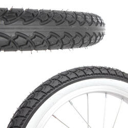 Pneu de vélo Deli Tire 16X2.125 Noir-Blanc