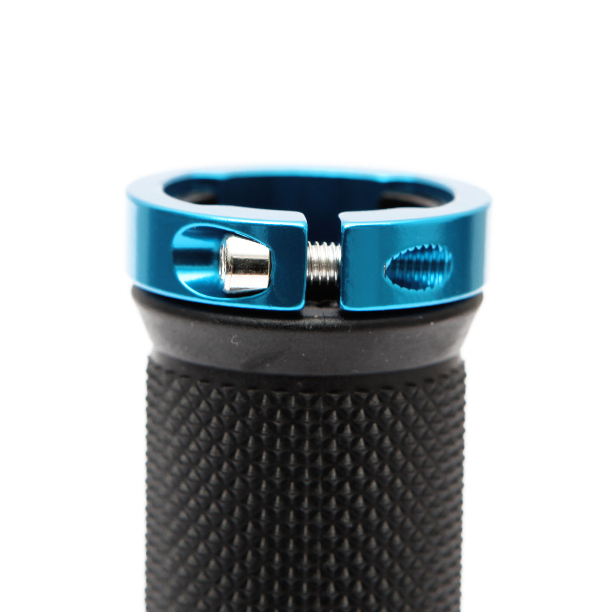 Fietshandvatten 2 stuks Onyx BLAUW, zacht, goede grip, geschroefd 3/7