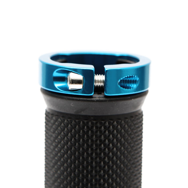 Poignées de vélo 2 pièces Onyx BLEU, douces, bonne prise, vissées