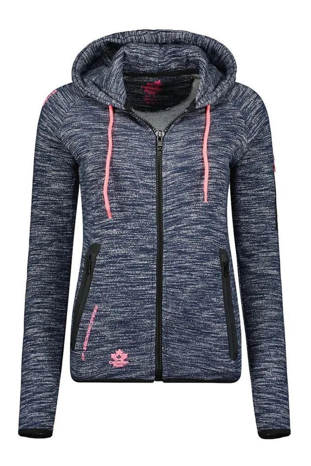 Bluza de damă Canadian Peak Gap Lady, trening, tip kangur, cu glugă