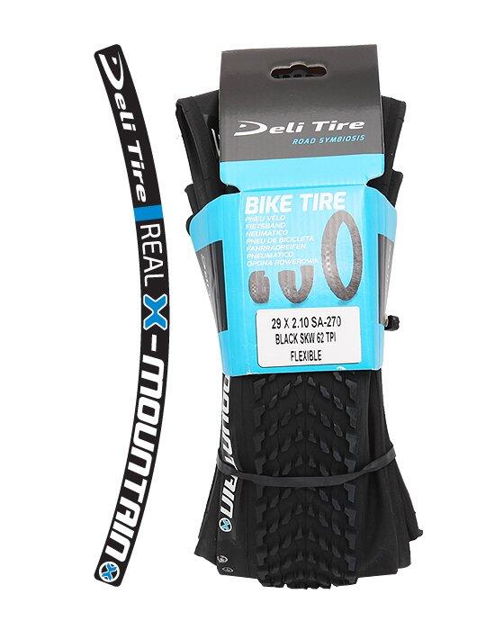 DELI TIRE Pneu de bicicleta SA-270 26x2.10 MTB SKW FLEX dobrável