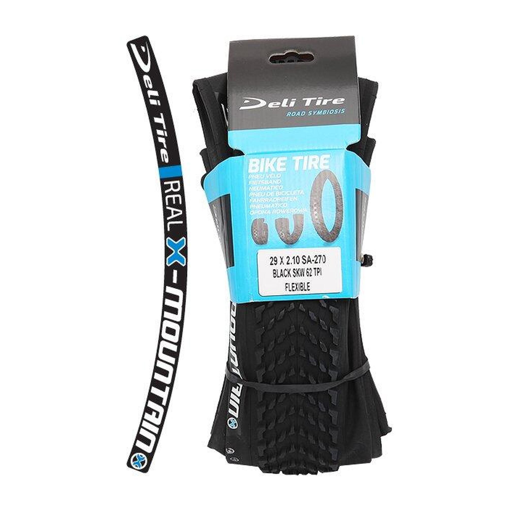 DELI TIRE Plášť na kolo SA‑270 26×2.10 MTB SKW FLEX, skládací.