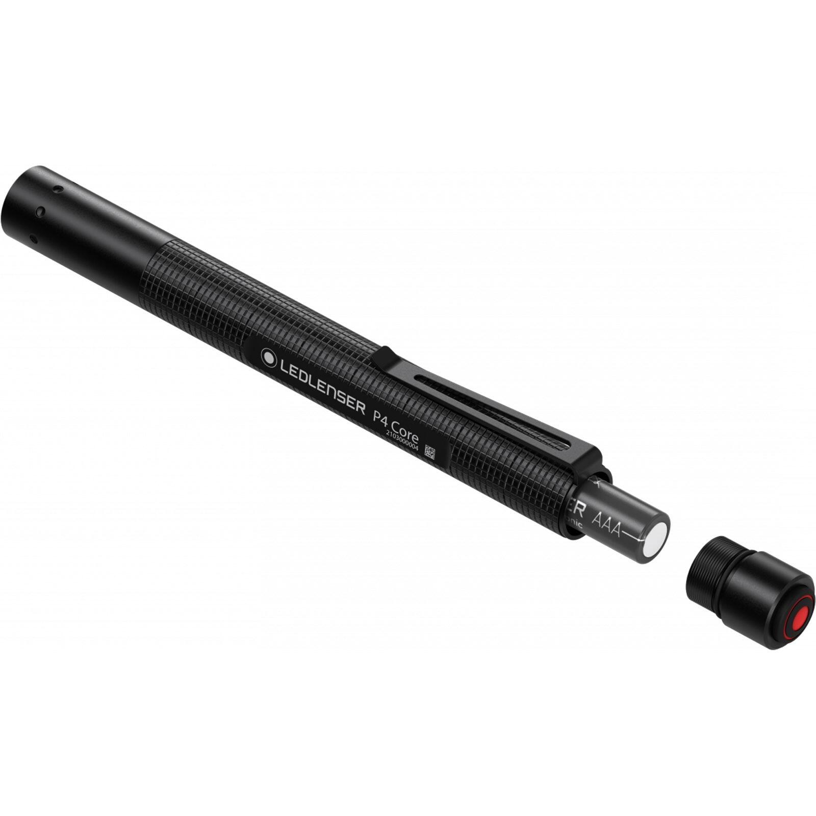 Lampe torche P4 Core stylo 120 lumens portée 90m clip AAA 3/6