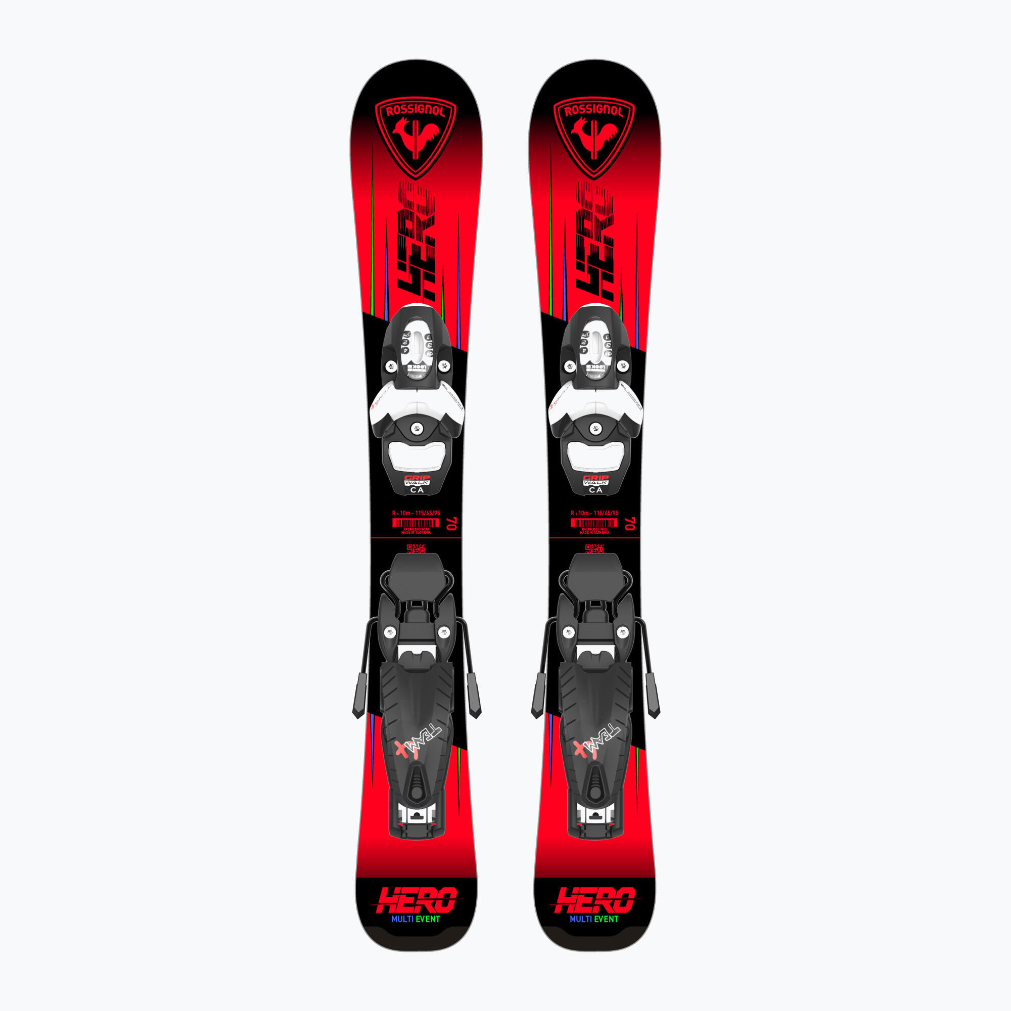 Narty zjazdowe dziecięce Rossignol Hero Pro Pre-Drilled Jr + wiązania Team 4 GW 2/2