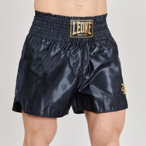 Calções Shorts Adulto Kick Boxing Muay Thai Leone 1947 BASIC 2 azul