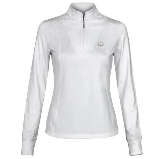 Chemise à manches longues pour femme EQUESTRIAN QUEEN Mackenzie 24AW Noir/Blanc