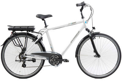 Minerva elektrische stadsfiets evobike 28 inch 53 cm heren 7v v-brakes wit