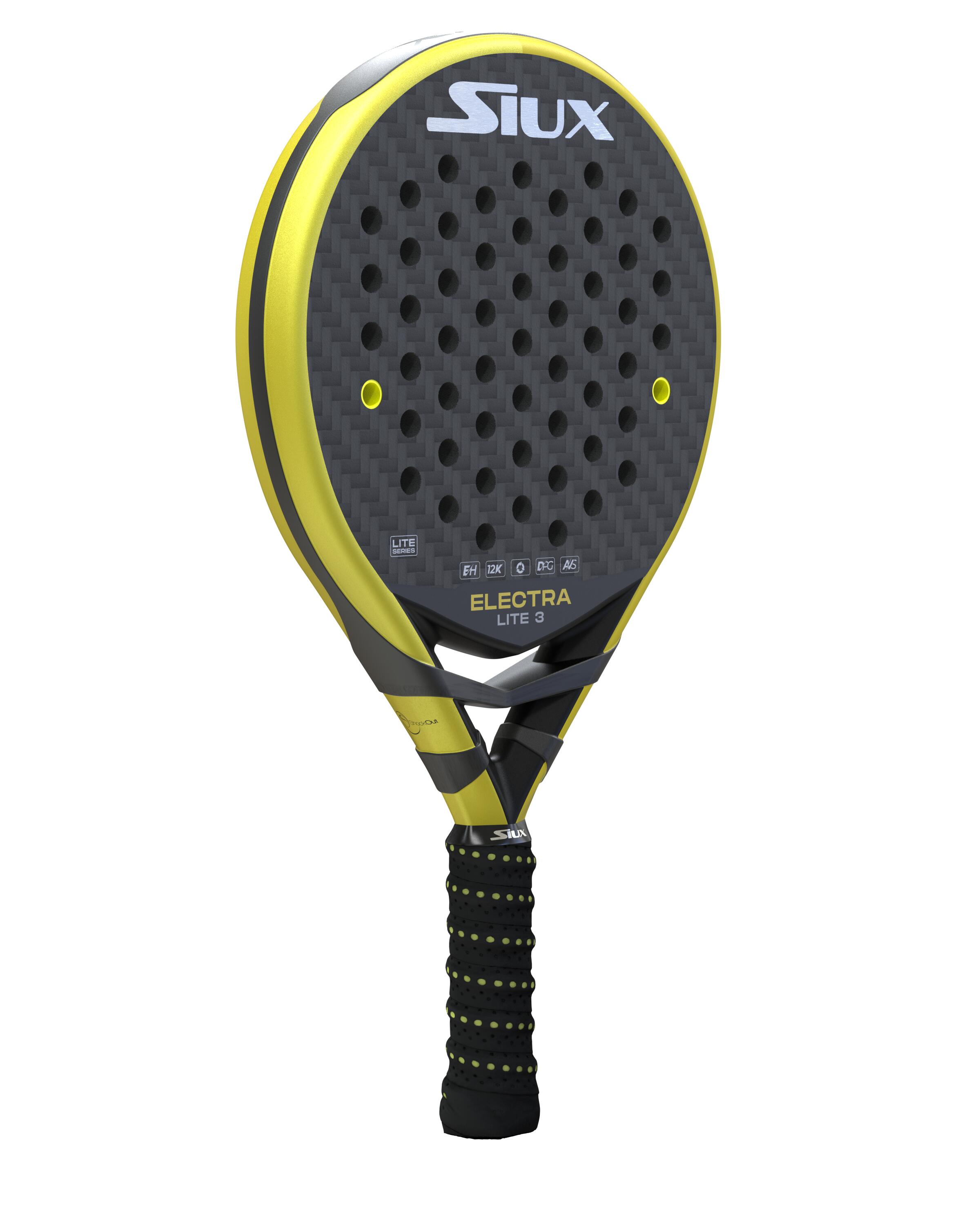 Siux - Pala de Pádel Electra Lite 3 nivel avanzado forma híbrida 7/7