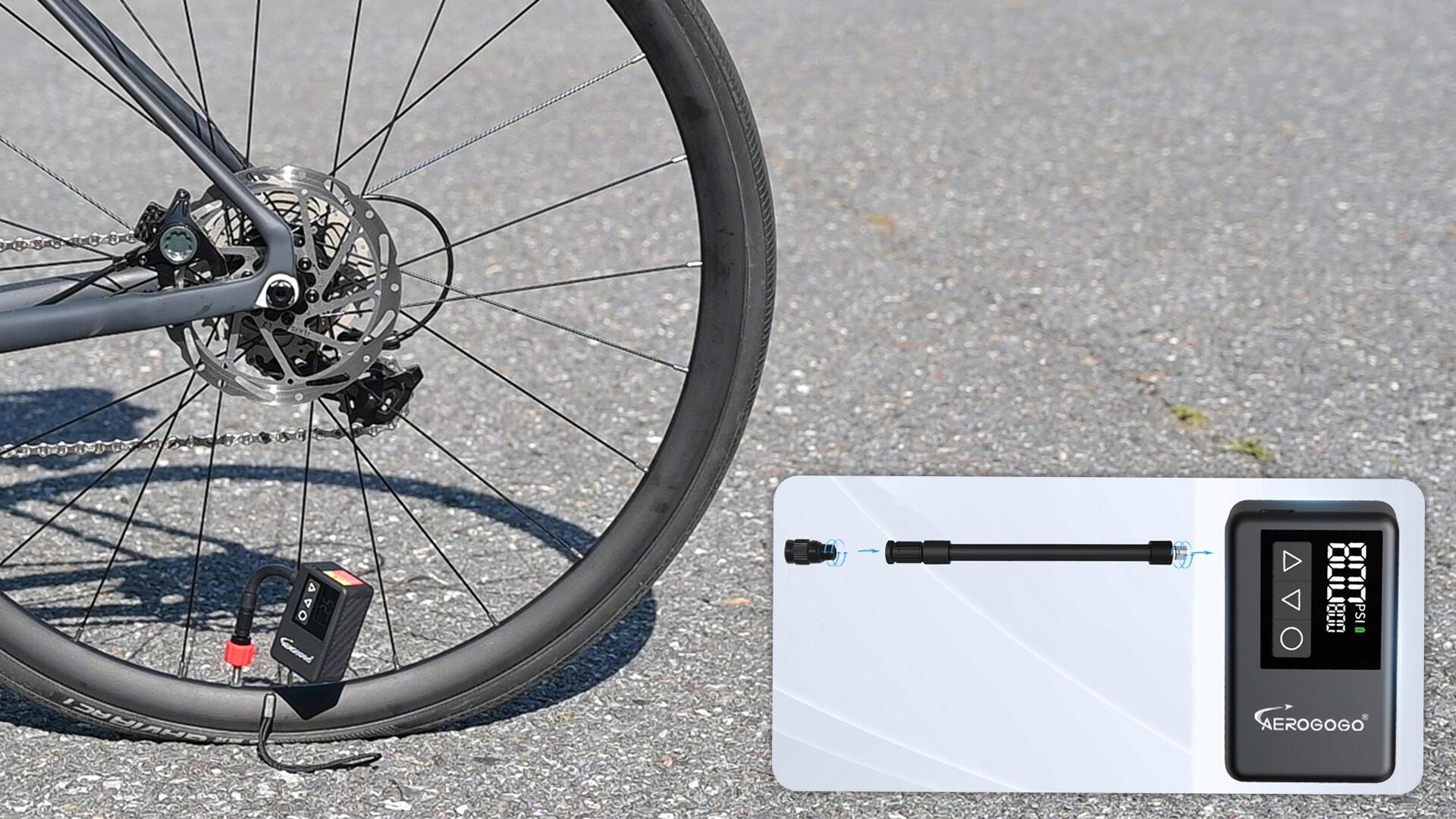 Elektryczna bezprzewodowa pompka rowerowa AEROGOGO Pump for Cycling BL-01 4/7