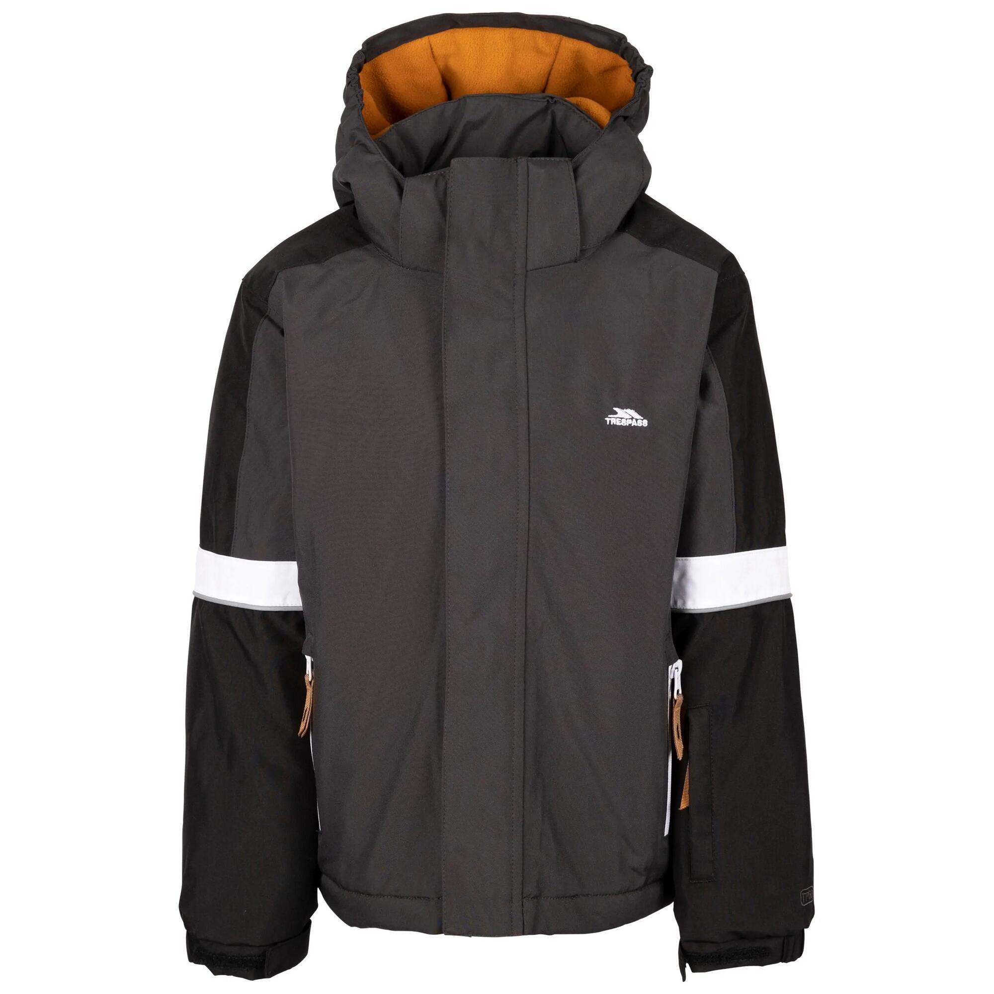 TRESPASS Boys Kingsley Ski Jacket (Dark Grey)