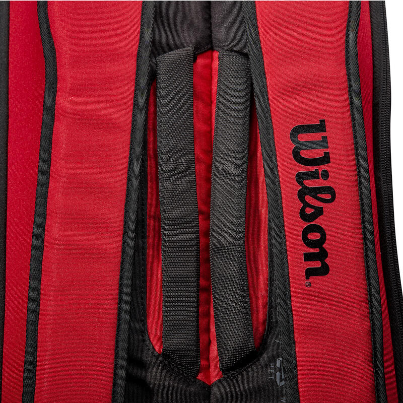 Torba tenisowa Wilson SUPER TOUR CLASH v2.0 x 6 black/red