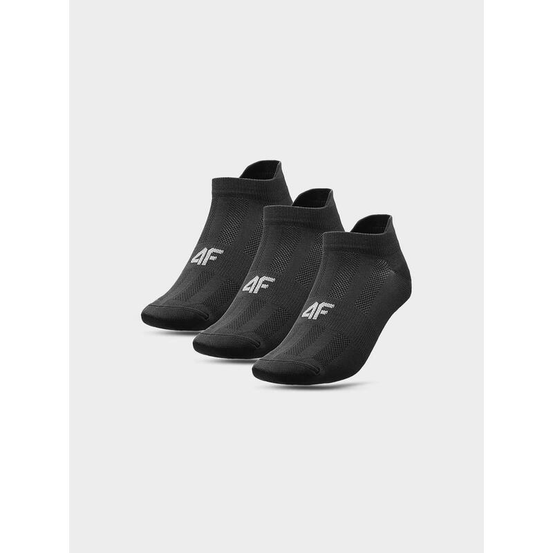 Șosete 4F antrenament pân03 la glezn03 3-pack, Negru, 39-42