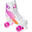 Patins de 4 rodas clássicos ajustável Raven Serena Laranja/Rosa