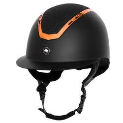 Casque d'équitation START Allure noir avec or rose
