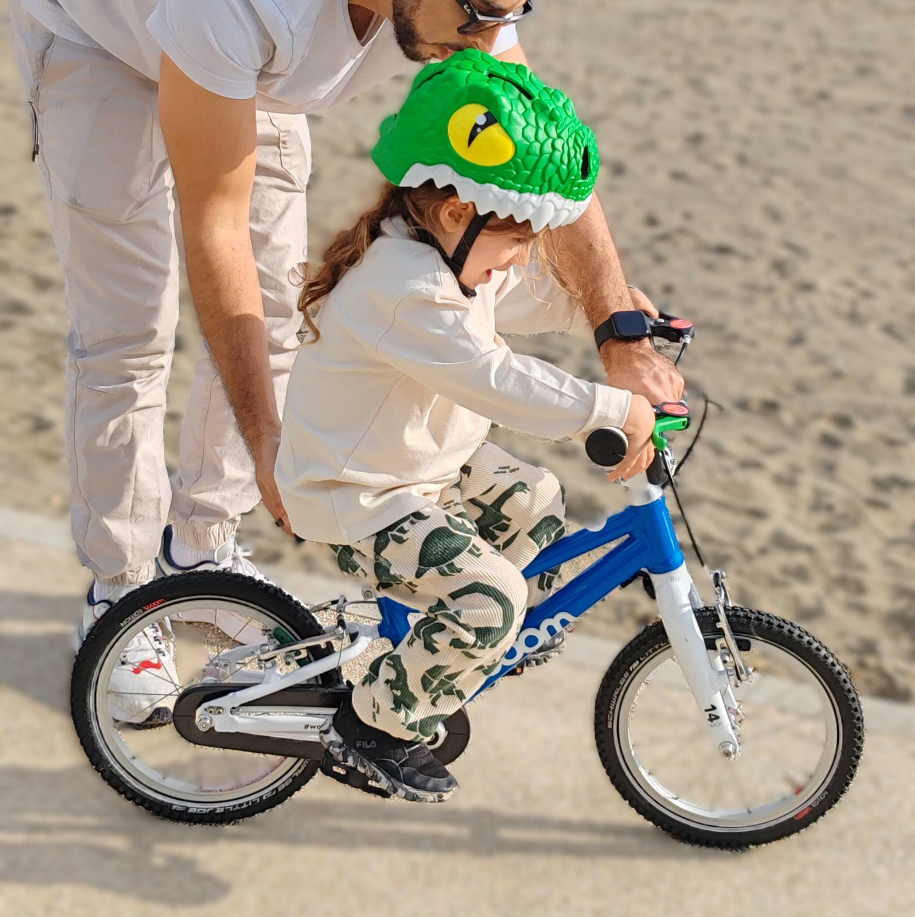 Mädchen-Helm mit Schnalle Crazy Safety Crocodile 4/5