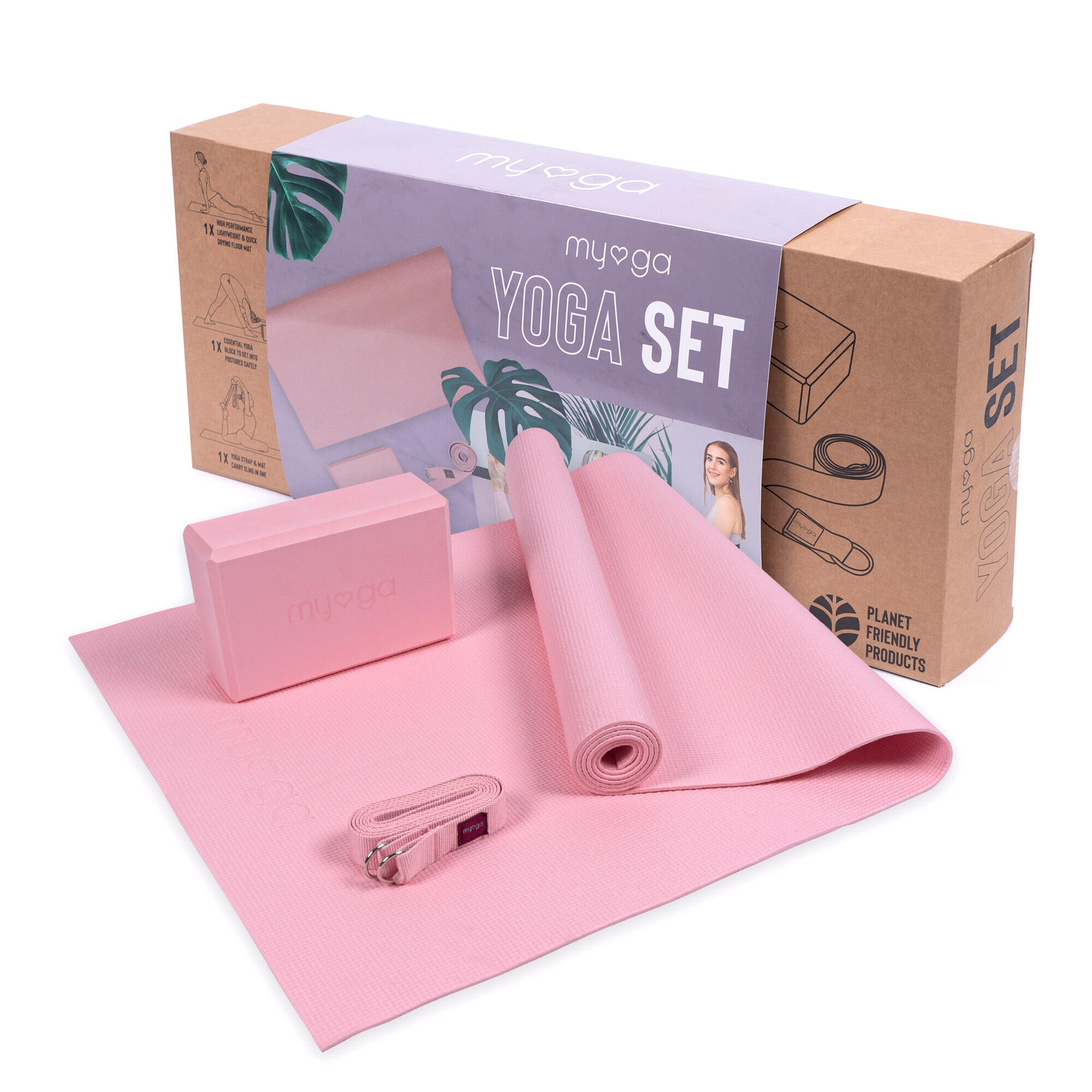 MYGA Myga Yoga Starter Kit - Pink
