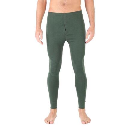 Atlas - Męskie Leginsy z 100% Wełny Merino (195 g/m²) M, Ciemnozielony