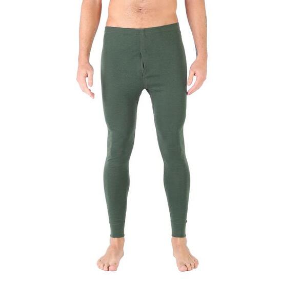 Atlas - Męskie Leginsy z 100% Wełny Merino (195 g/m²) M, Ciemnozielony