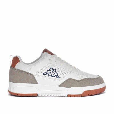 Kappa manis heren sneakers wit/taupe met logo