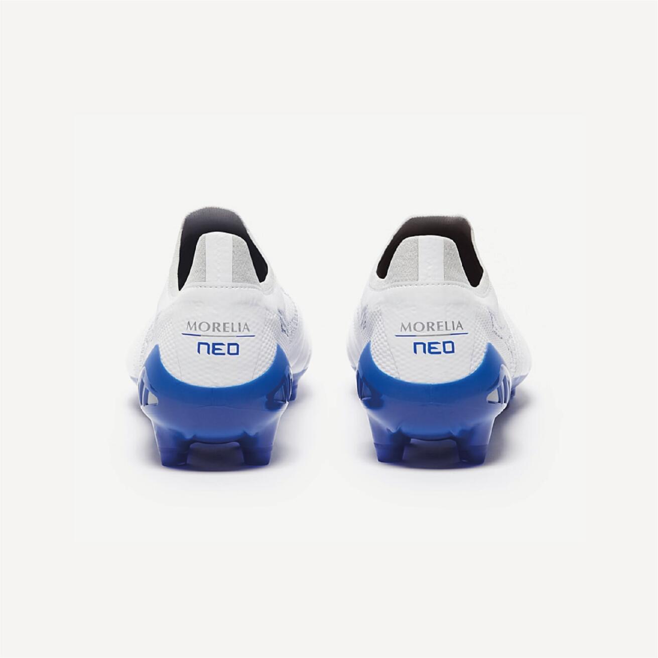 Chuteiras Mizuno Morelia Neo II B Elite Fg Brancas e Azuis 4/6