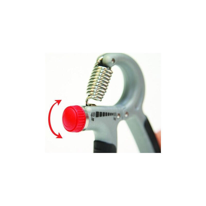 Handgrip Gymstick réglable rouge, compact 13 cm 3/3