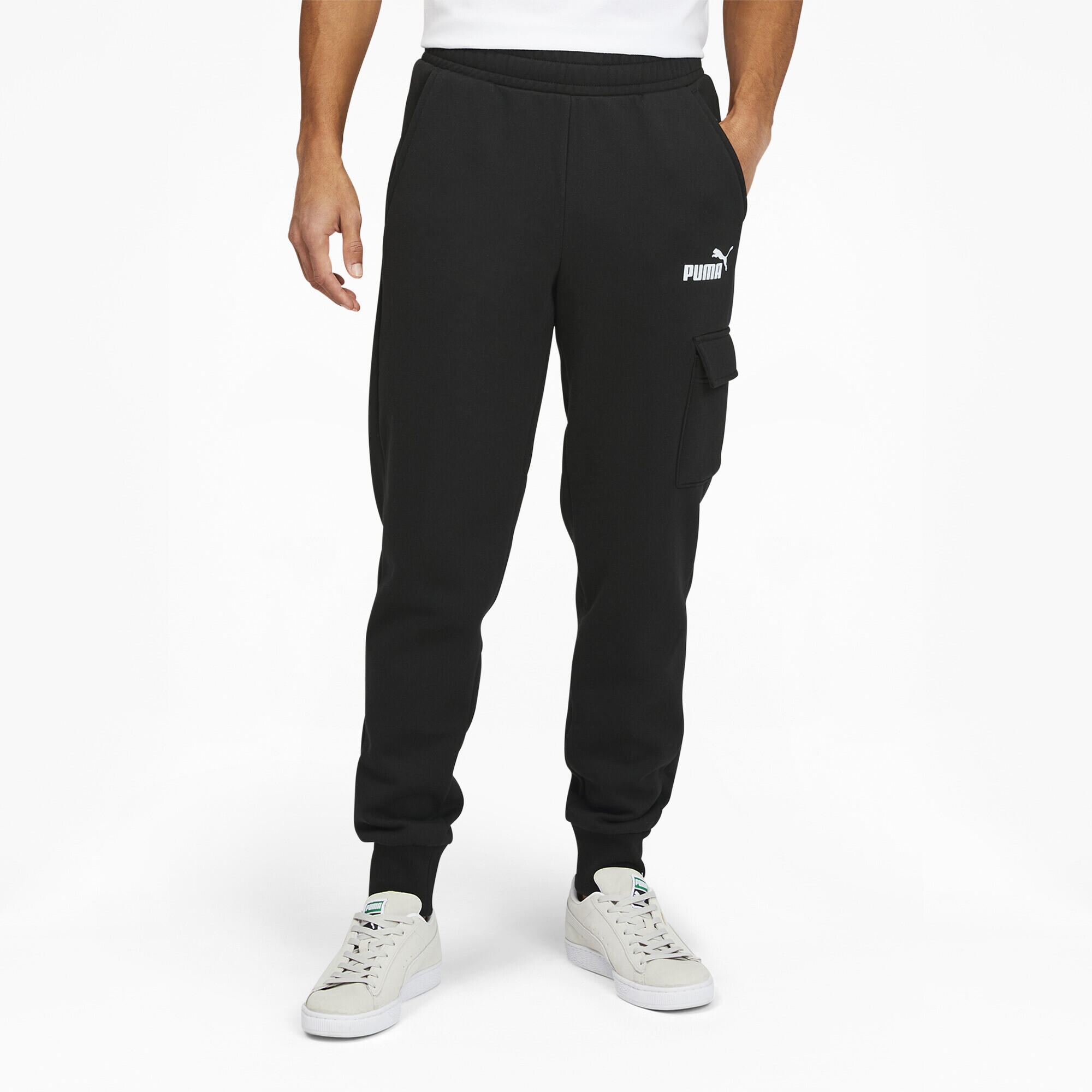 Pantaloni Cargo Essentials da uomo PUMA Black 3/5