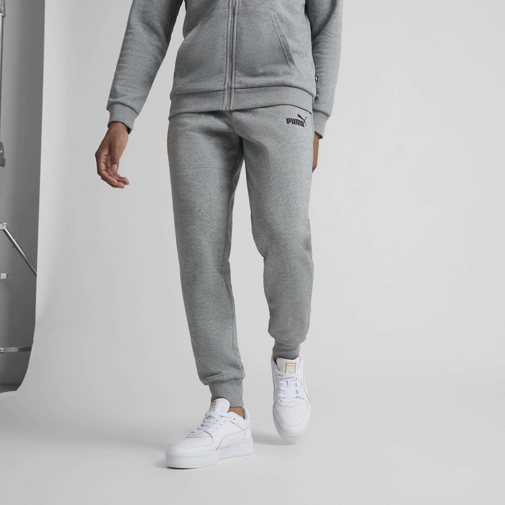 Pantalones de chándal Essentials Logo Hombre PUMA Medium Gray Heather 3/6