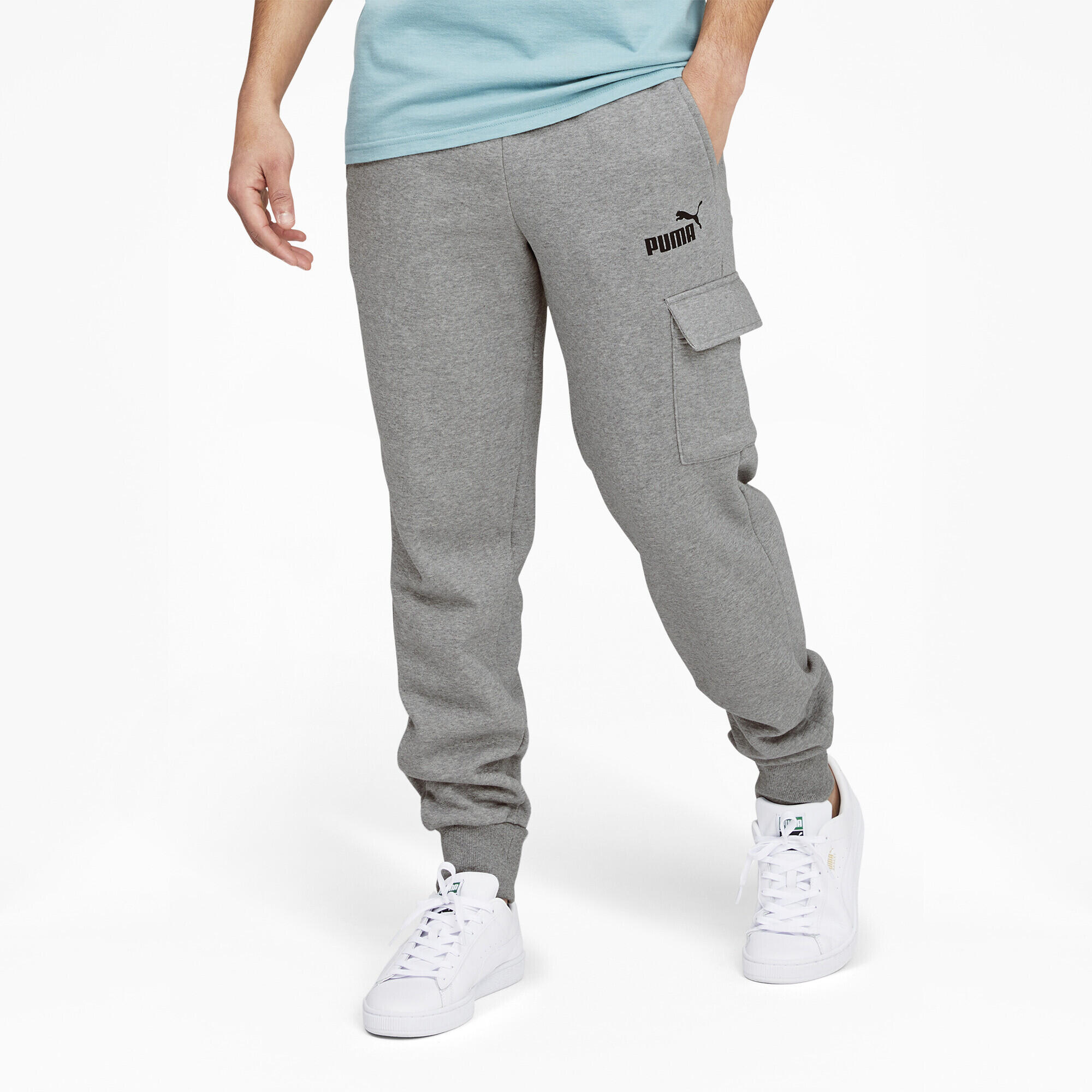 Pantalones cargo Essentials Hombre PUMA Medium Gray Heather 3/5