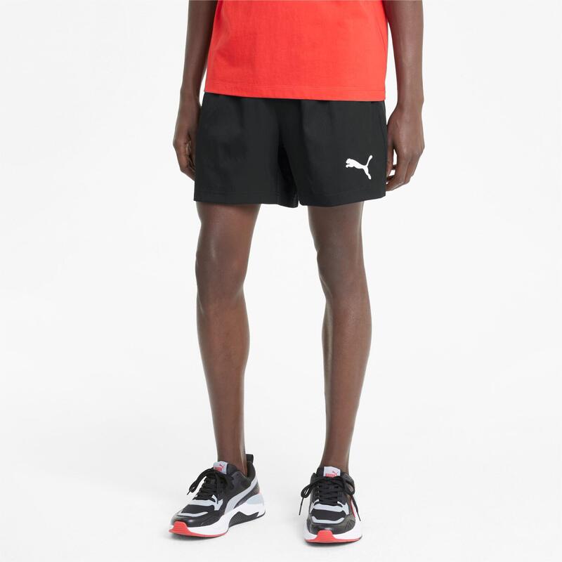 Pánské aktivní tkané 5" šortky PUMA Black