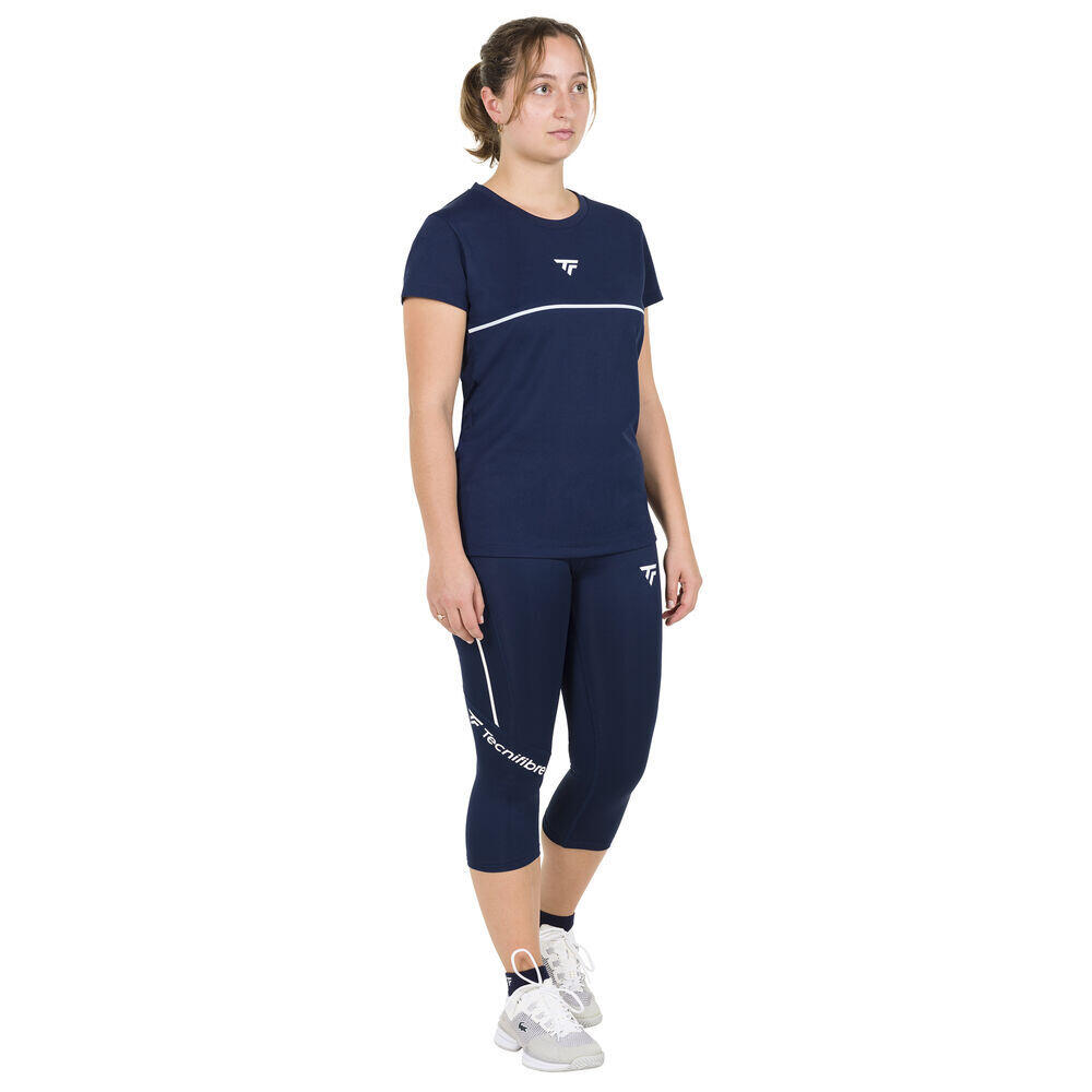 Koszulka tenisowa damska z krótkim rękawem Tecnifibre Perf Tee 2/3