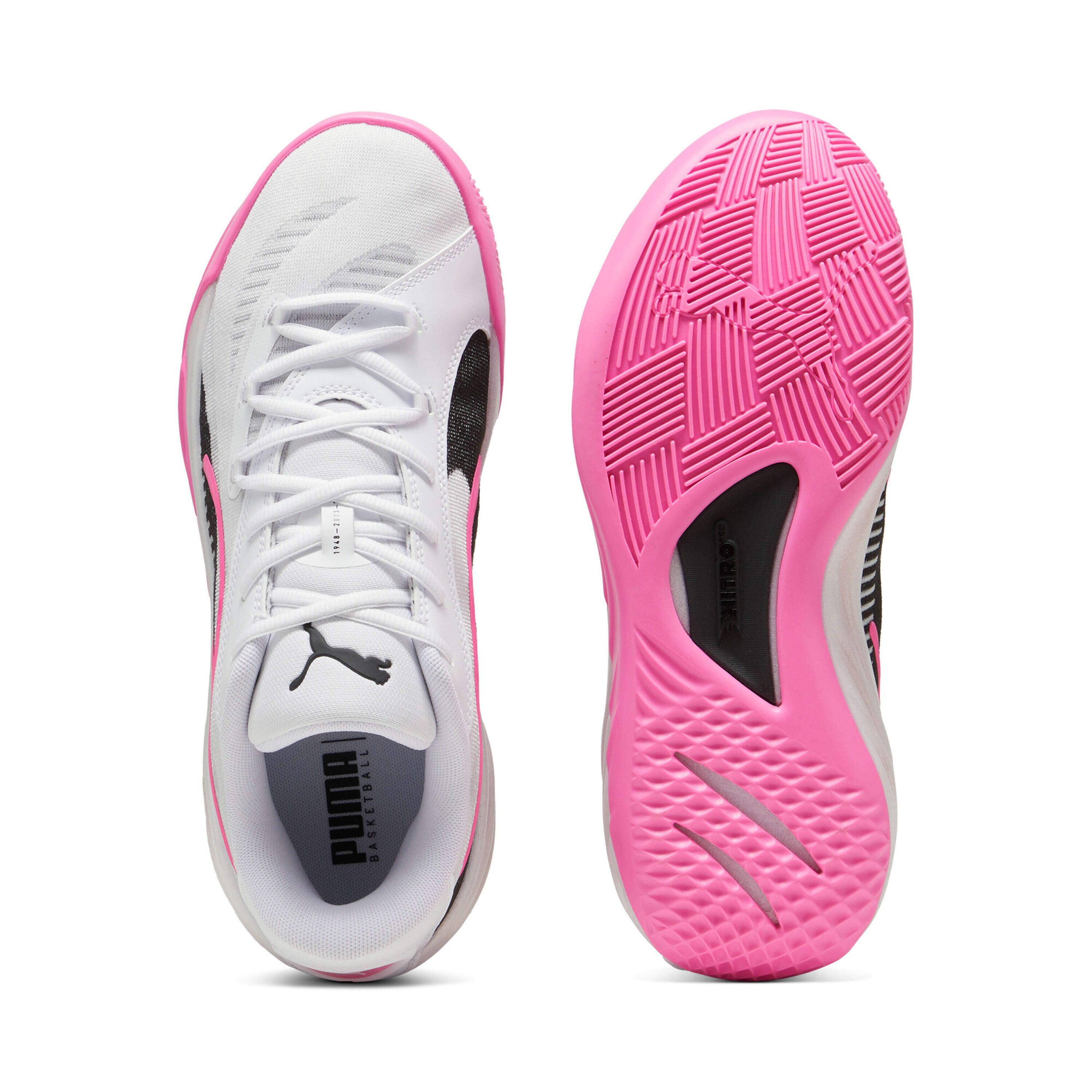 Puma All Pro Nitro Schuhe weiß pink Basketball 309689 6/7