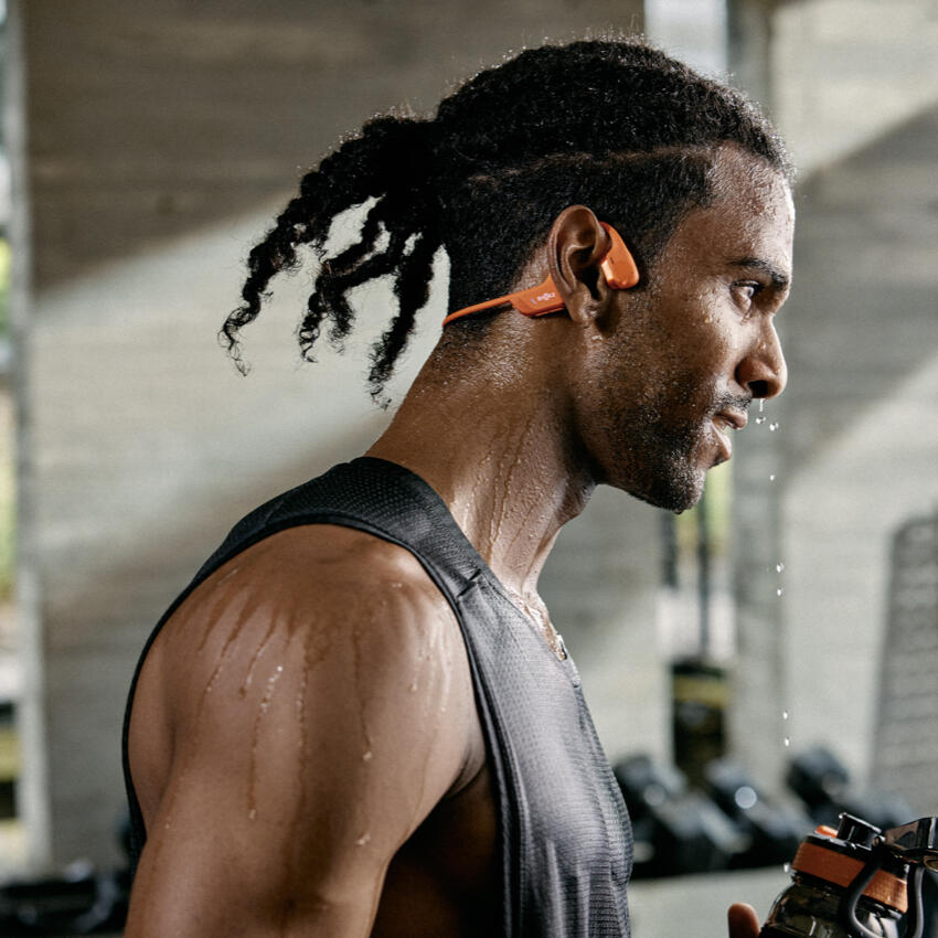 Shokz OpenRun Pro 2 Mini, Orange - Open-Ear Sports Headphone