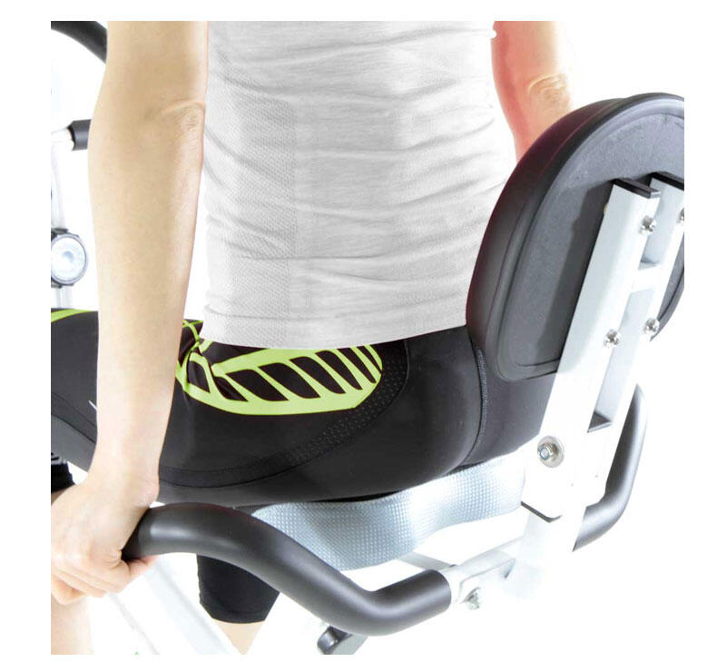 Bicicleta Estática ION Fitness AXEL Plegable con Respaldo y Monitor LCD 6/8