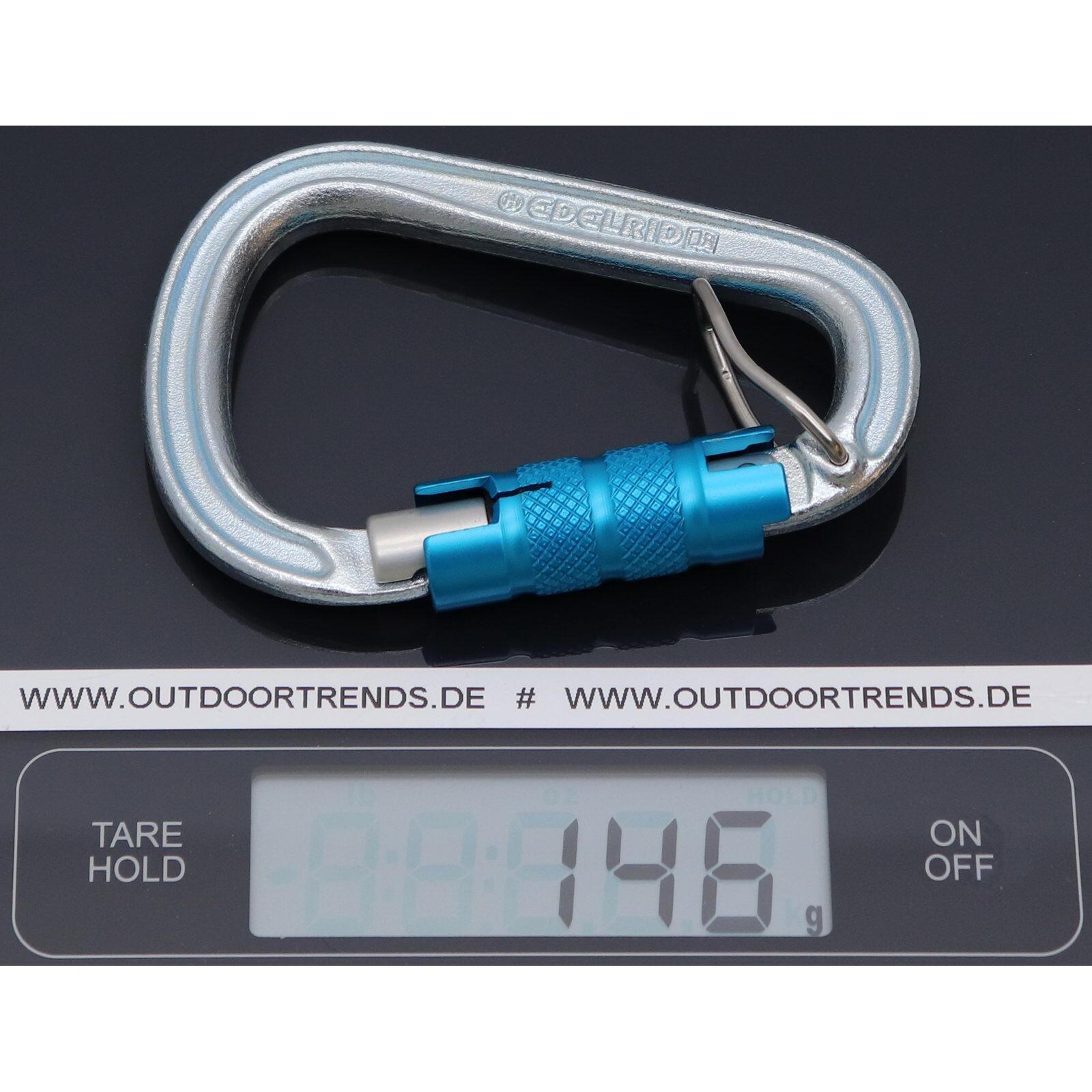 Mosquetón HMS EDELRID Bruce Steel Triple FG II icemint 4/4