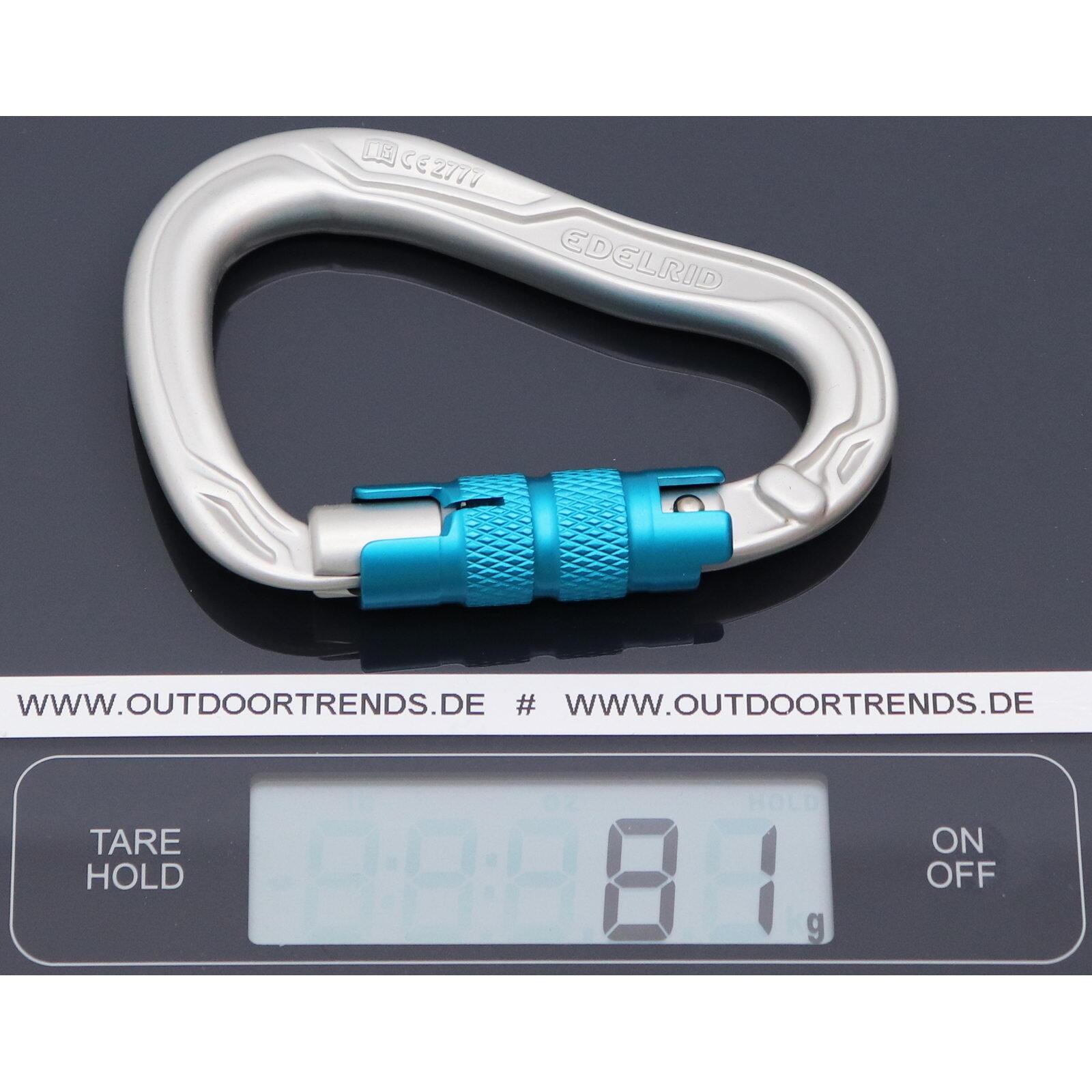 Mousqueton EDELRID HMS Bullet Triple II argent 3/5