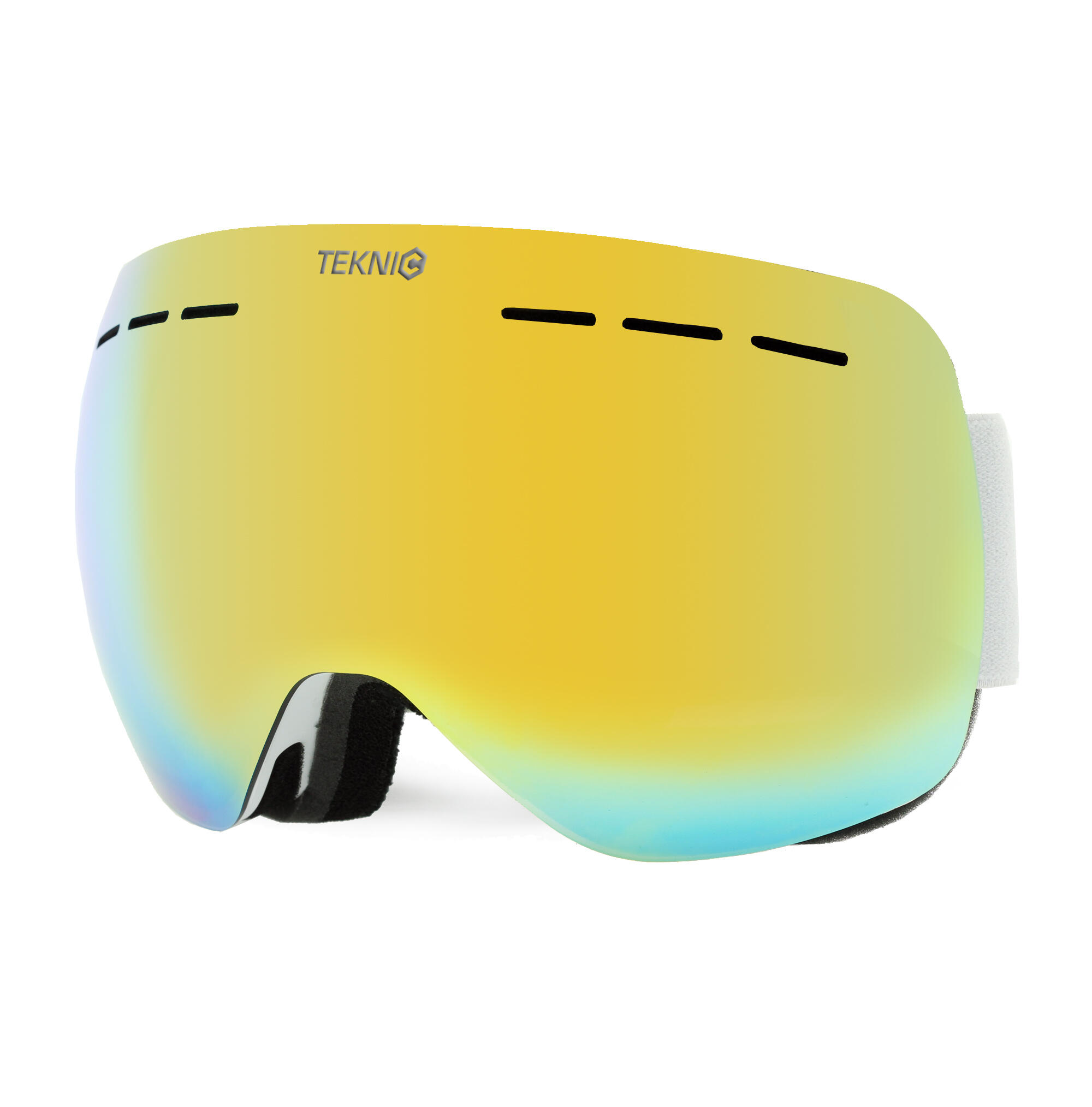 Teknic hx021 branco/dourado: proteção e desempenho extremo na neve.