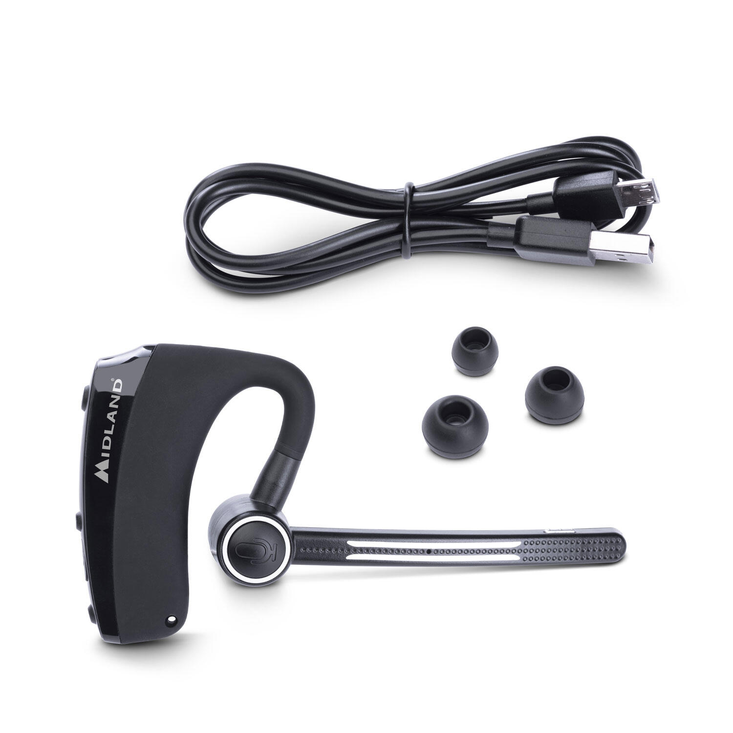 Midland C1521 Dual Headset – Bluetooth mono earpiece with PTT 3/7