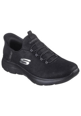 SKECHERS SUMMITS - UNKNOWN TRAIL 150254 BLK Sneakers Slip in Damen Vegan schwarz