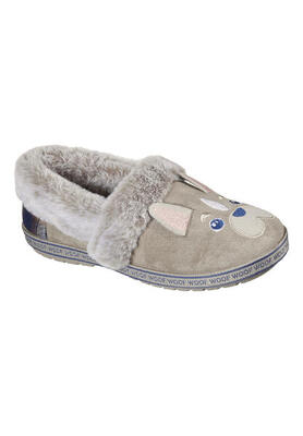 Skechers Damen BOBS TOO COZY - Dog-Attitude Hausschuhe Vegan Pantoffeln 113482