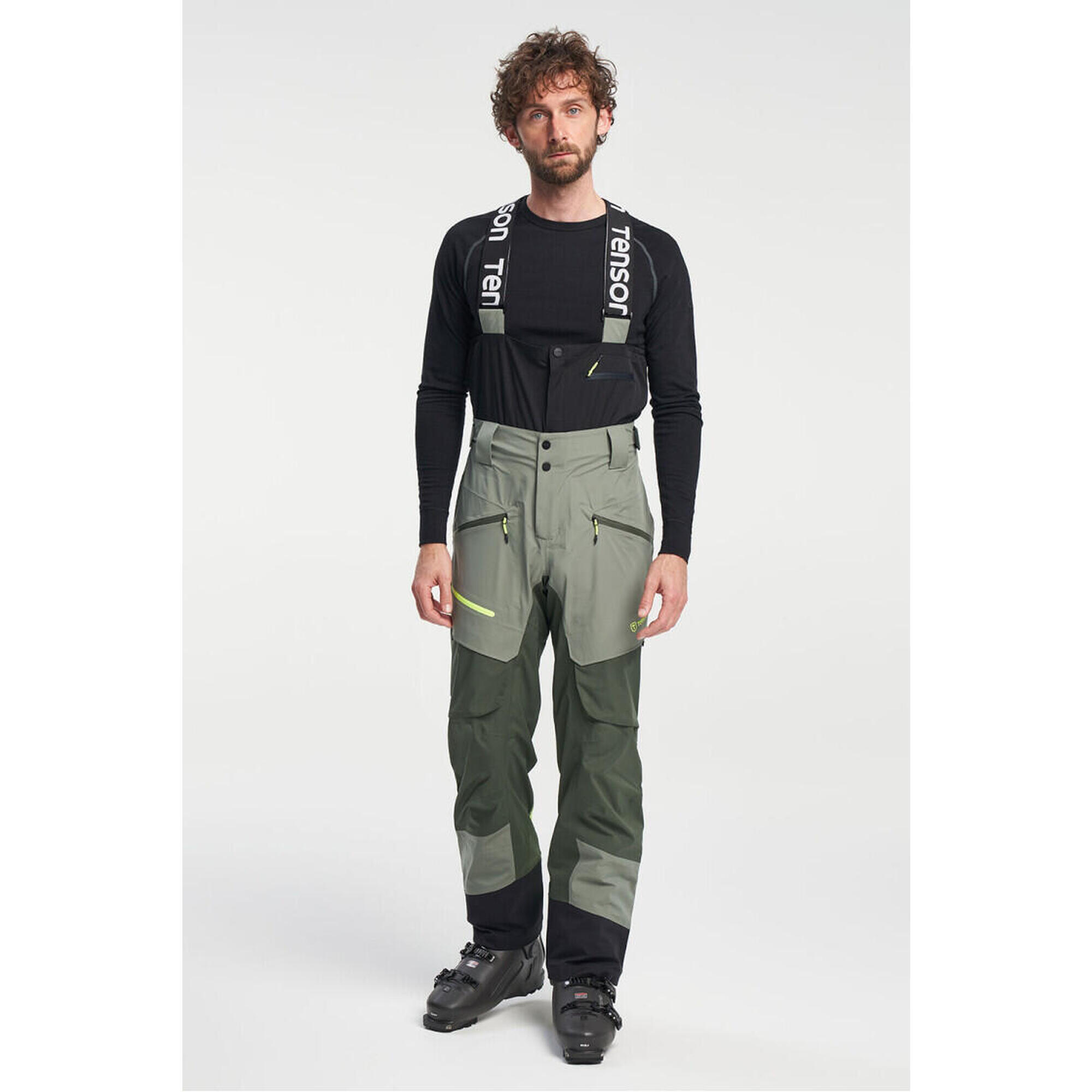 TENSON Pánské skialpové membránové kalhoty TENSON Touring Shell Pant M tmavě zelené