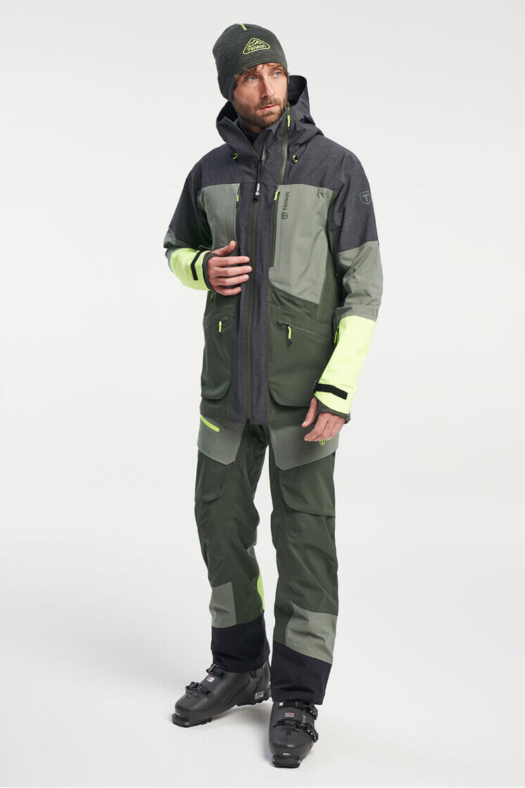 Pánské skialpové membránové kalhoty TENSON Touring Shell Pant M tmavě zelené 7/7