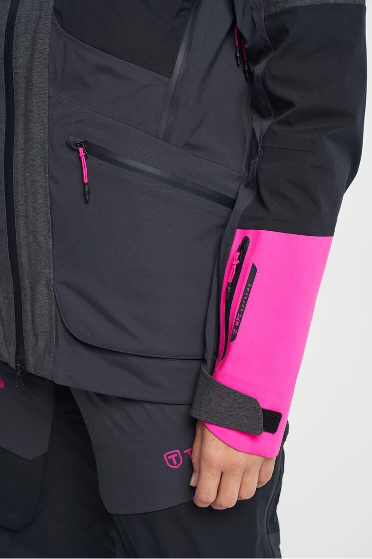 Dámská skialpová membránová bunda TENSON Touring Shell Jacket W tmavě šedá 3/7