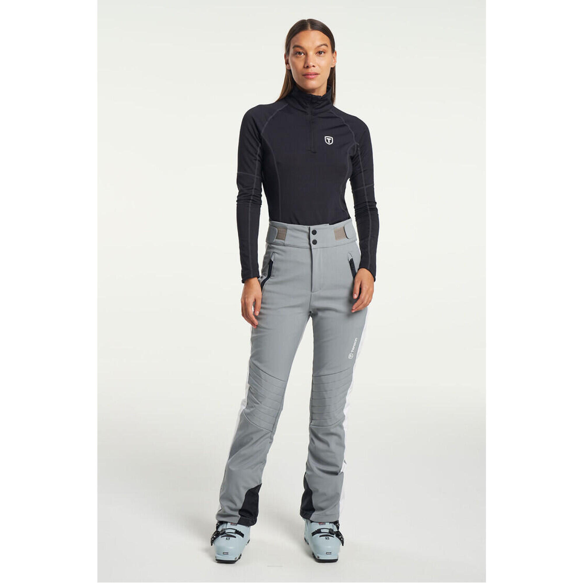 TENSON Dámské lyžařské softshellové kalhoty TENSON Grace Softshell Pants W šedé
