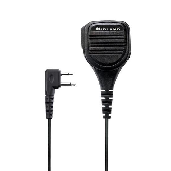 MIDLAND MA25-L Microfono altoparlante da spalla 2 pin Nero