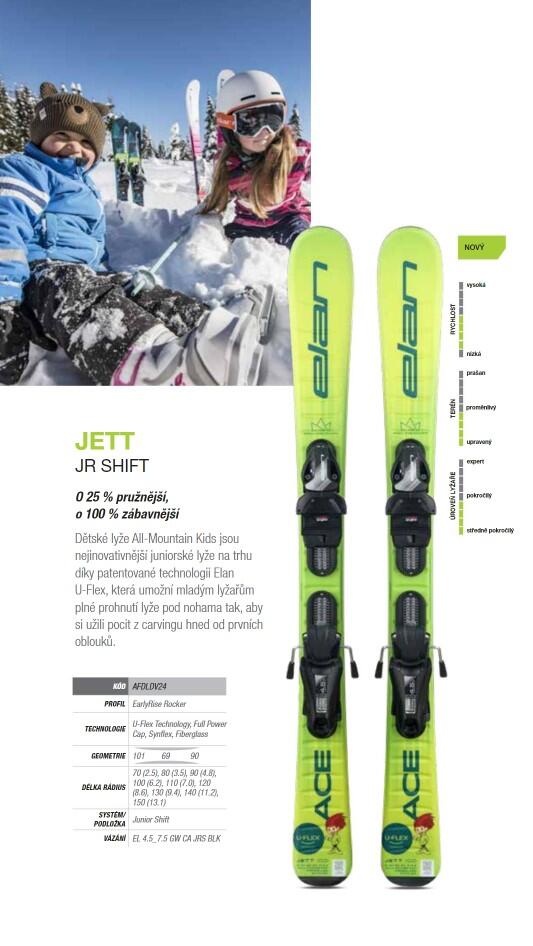 Dětské sjezdové lyže JETT JR SHIFT + vázání EL 4.5 GW 2/2
