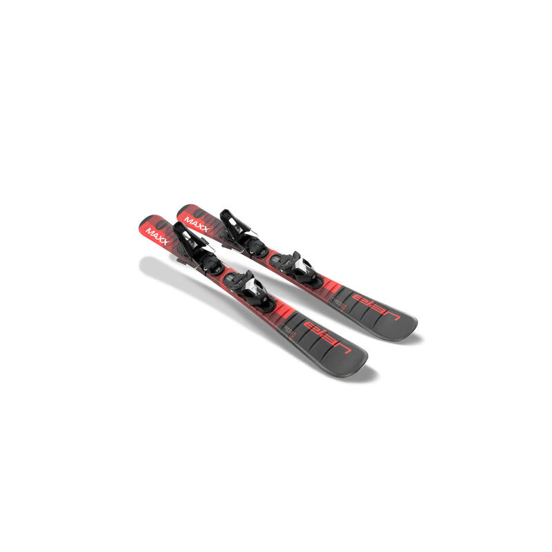 Dětské sjezdové lyže MAXX BLK/RED JRS + vázání EL 7.5 GW