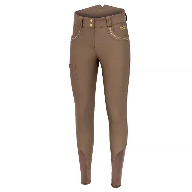 Bryczesy jeździeckie damskie EQ.QUEEN Bexley 24AW zimowe, z pełnym lejem