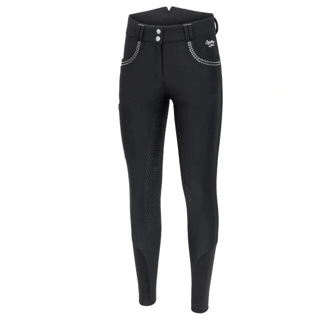 Equestrian Queen - Pantalon D'Hiver Femme Equestrian Queen Bexley 24aw Noir/beige/blanc - Pantalon D'Équitation - Noir - Decathlon