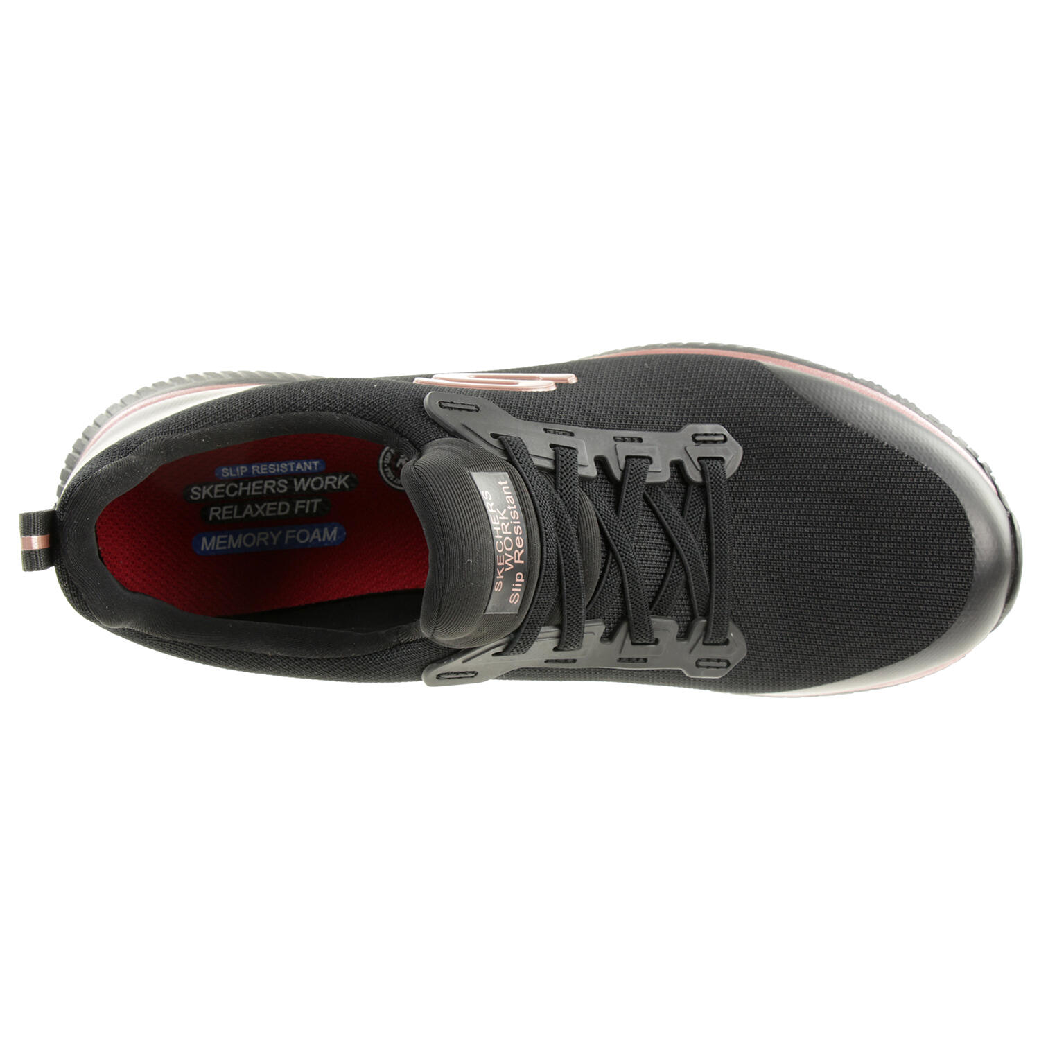 Skechers Womens Work SQUAD SR Arbeitsschuh Berufsschuh Sneaker 77222EC schwarz 5/5
